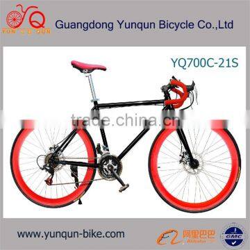 Road bicycle style/ 21 speed 700C road bike/ fixed gear bike design road bike