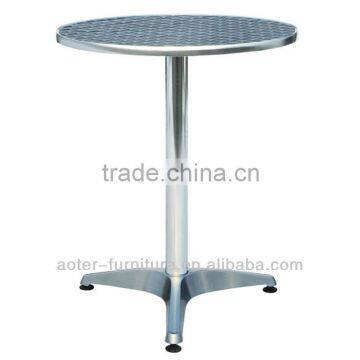 Outdoor stainless steel table frame dining brushed aluminum table