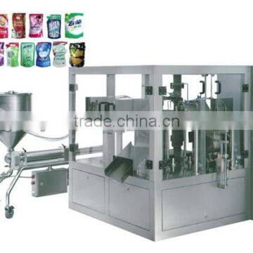 automatic preformed stand up pouch ketchup packing machine