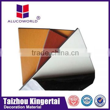 Alucoworld PE coating acp we offer 5-8 years guarantee inside wall paneling aluminum composite panel plastic honeycomb