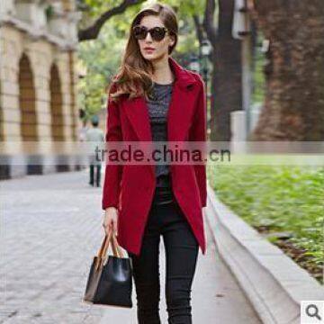 Women's Knee Length Overcoat in Pure Cashmere