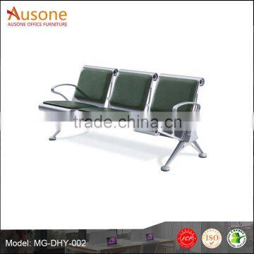 Hot Sale! 3-seater Cold Roll Stainless Steel Hospital Waiting Chair photo-1