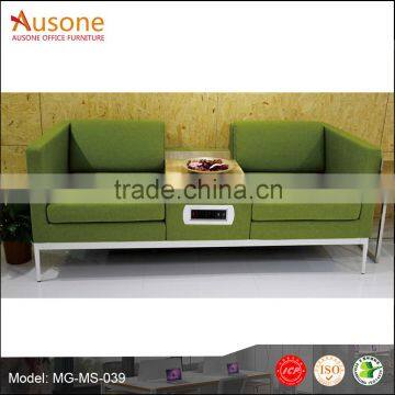 2016 New Arrival Green Fabric Sofa for Restaraunt