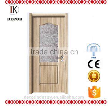 Hot selling pvc glass wooden door