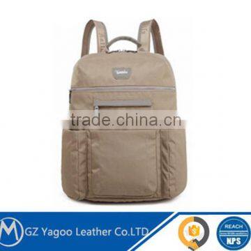 Wholesale Factory Price Waterproof Canvas Leather Notebook Laptop Backpack photo-2