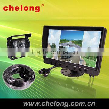 9 taxi lcd monitor video player inch lcd touch screen monitor portable with one CCD camera car tv