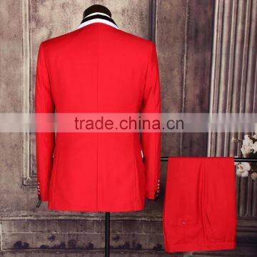 Latest Design Colour Combination Lapel Formal Frock Made to Measure Online Wholesale Shop Wedding Suits for Men photo-2