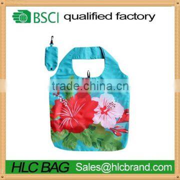 BSCI customized rpet/eco recycled pet folding shopping custom eco bag china