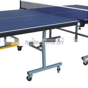 Single folding movable table tennis table for sale