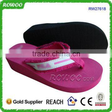 2016 New Woman Sandals Platform Wedges Shoes Happy Feet High Heel Slipper photo-1