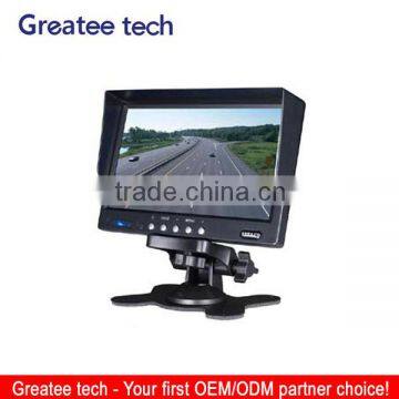 factory best 7 inch Stand-alone car monitor 2 way video input 2 way audio input