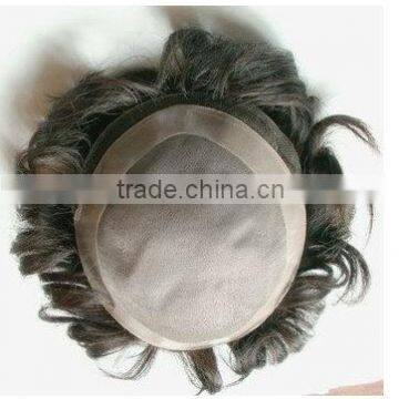 Human Hair Wigs for Men High Quality Men's Toupee