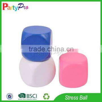 Partypro PU Foam Custom Logo Wholesale Custom Dice Cube Stress Ball