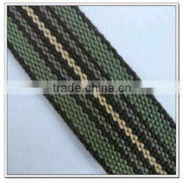 1.5 inch striped colored polyester belt webbing, canvas web belts