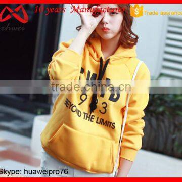 Factory Price Fleece Woman Hoodies 2015 Latest Ladies Top Designs