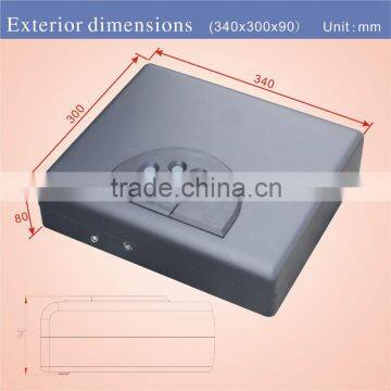 Wholesale- MS550 Micro Vault Biometric Fingerprint Car Gun Pistol Mini A4 Document File Storage Steel Safe Box / Gun Vault