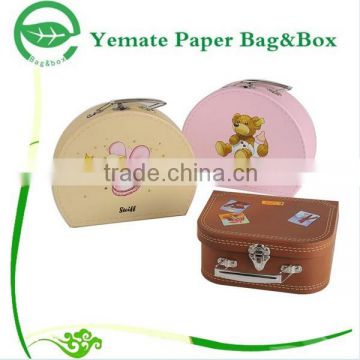 new arrival wholesale eco-freindly decorative paper cardbaord baby shoe box packaging suitcase