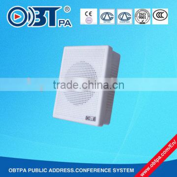 3w small size wall mounted speaker 2.5'' wall fitted loudspeaker for corridor OBT-451