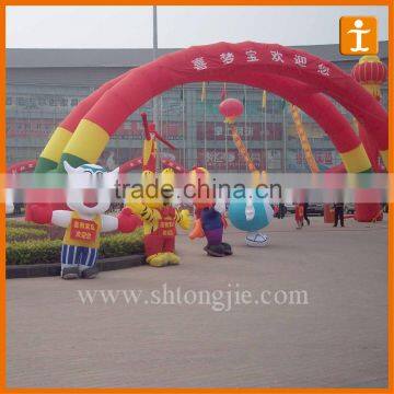Customized cheap inflatable arch,inflatable santa arch
