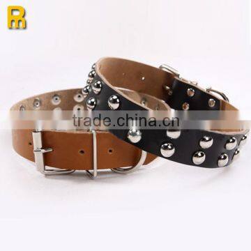 2014 Fashion leather dog collar with studs