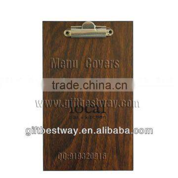Wooden Menu Cover ,wood Menu Design