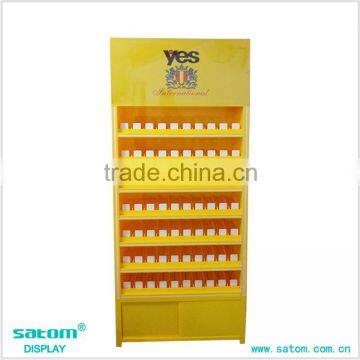 Yellow Black White Acrylic Built-in Light Cigarette Display Unit for Sales