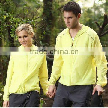 2013 unisex light yellow windbreaker