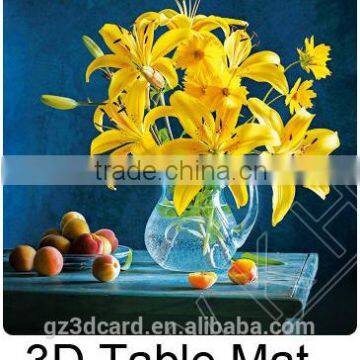 Colorful 3D Lenticular Carton Table Mat 2015 photo-3