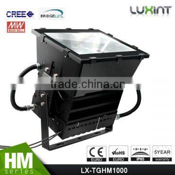 Copper Heatpipe Design UL Approved #481383 Gymnasium Light 5 Years Warranty Meanwell Driver 1000W Projector LED Flood Lights