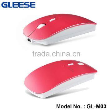Fashional USB Rechargeable Unique 2.4Gh Wireless Mouse for Apple Notebook photo-2