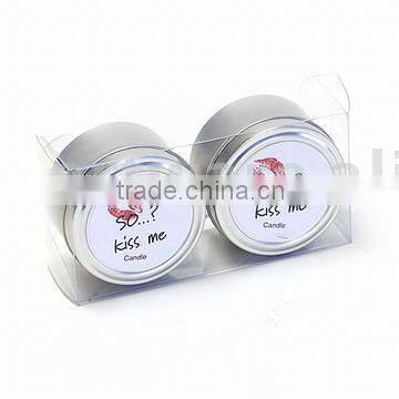 2pcs Scented tin candle set