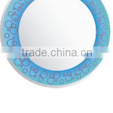 Round LED light bathroom mirror