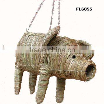 Rattan Animal Hanging Basket