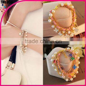 flower alloy braceletsA clover flower bracelet 2015 new bracelet