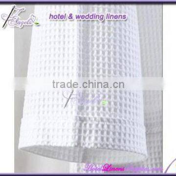White Shawl-collar Waffle Spa Robe, Waffle Spa Robes in Shawl Collar Style photo-2