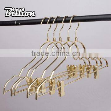 High quality cheap supermarket non slip hanger gold plated metal hanger                        
                                                Quality Choice