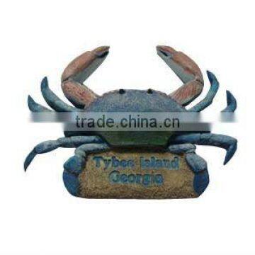 High quality resin fridge magnet,the crab design