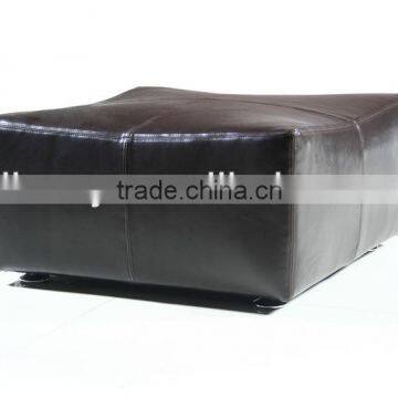 Modern leather ottoman (D-55)