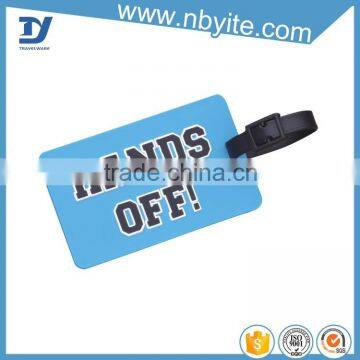 wholease custom bulk plastic soft pvc rubber id card travel hotel hang luggage tag