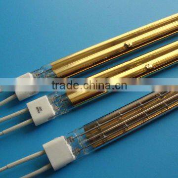 Gold reflector twin tube ir emitter