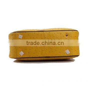 S494-B2545 Luxury Ostrich Cow Leather Bag With Patent Leather Lady Handbags for Wholesale photo-5