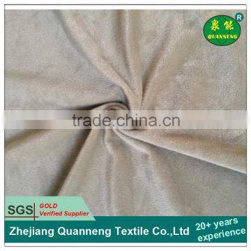 Apparel material super soft imitation velvet fabric