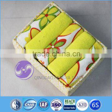 china supplier wholesale custom printed yarn-dyed cotton cleaning cloth set