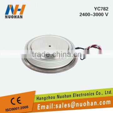 YC782 2300A 2200~2600V SCR High Current High Voltage Disc Type Ceramic Thyristor photo-3