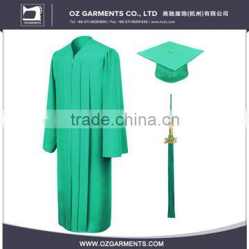 Unisex College Matte Emerald Green Bachelor Graduation Gown