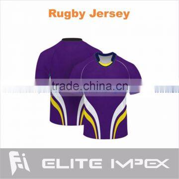 sublimated rugby wear with embroidery