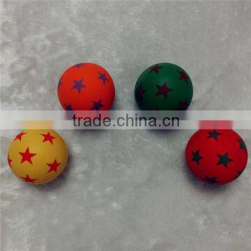 Rubber ball for babies, rubber ball with tiny stars, rubber bouncy balls