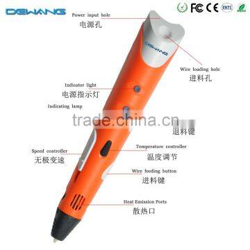 safe educational Toy 3D Pen digital kids 3d drawing pens