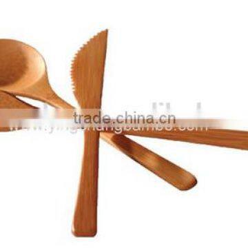 reusable 3 pcs bamboo cutlery set