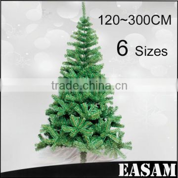 2015 high quality PVC christmas tree,wholesale artificial christmas tree with 6 sizes